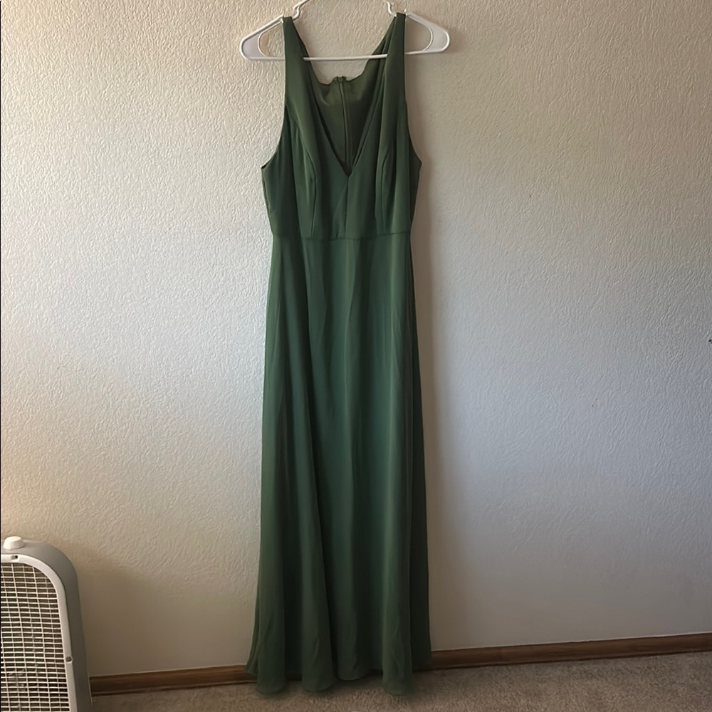 After Six Green Sleeveless Dress